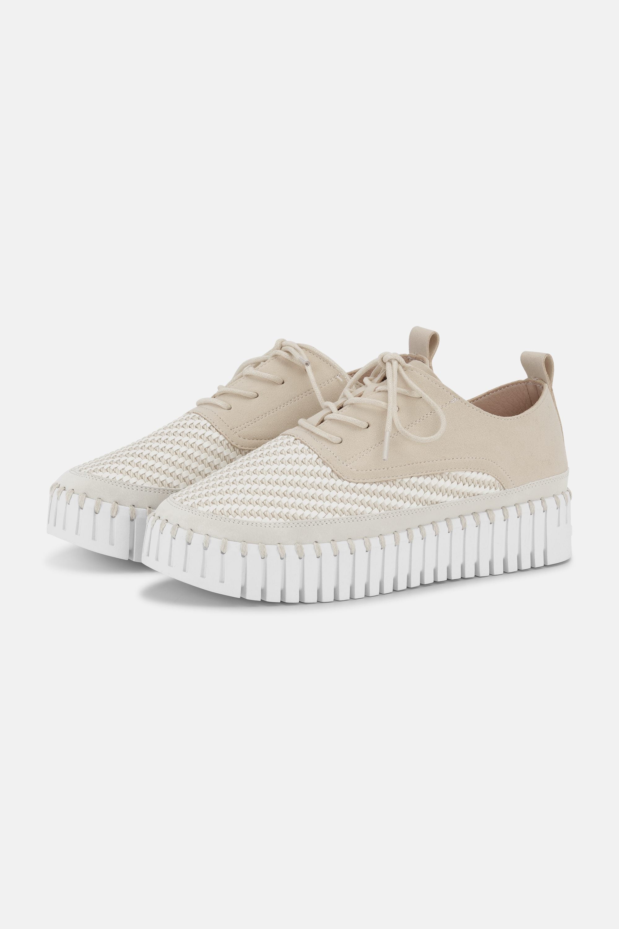 Tulip Sko Med Snørebånd - Kit White